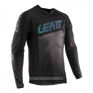 2020 Motocross Ciclismo Maglie Leatt Manica Lunga Nero