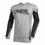 2020 Motocross Ciclismo Maglie Oneal Manica Lunga Grigio