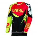 2020 Motocross Ciclismo Maglie Oneal Manica Lunga Rosso Giallo