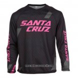 2020 Motocross Ciclismo Maglie Santa Cruz Manica Lunga Nero