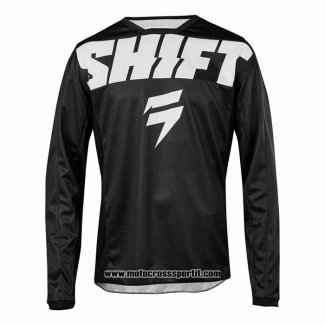 2020 Motocross Ciclismo Maglie Shift Manica Lunga Nero