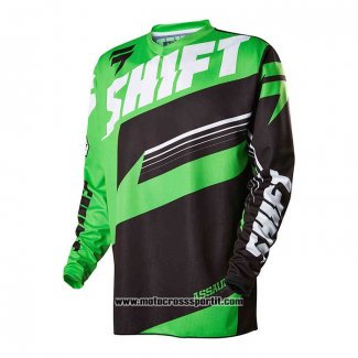 2020 Motocross Ciclismo Maglie Shift Manica Lunga Verde