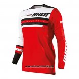 2020 Motocross Ciclismo Maglie Shot Manica Lunga Rosso