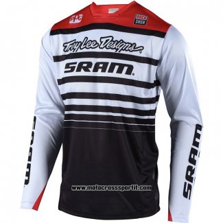 2020 Motocross Ciclismo Maglie TLD Manica Lunga Bianco Nero