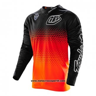 2020 Motocross Ciclismo Maglie TLD Manica Lunga Nero Arancione