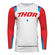 2020 Motocross Ciclismo Maglie Thor Manica Lunga Bianco