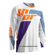 2020 Motocross Ciclismo Maglie Thor Manica Lunga Bianco