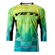 2020 Motocross Ciclismo Maglie Veti Manica Lunga Giallo Verde Blu