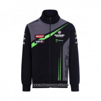 2020 Motocross Ciclismo Maglione Kawasaki Manica Lunga Nero