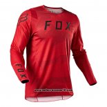 2021 Motocross Ciclismo Maglie FOX Manica Lunga Rosso