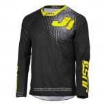 2021 Motocross Ciclismo Maglie Just 1 Manica Lunga Nero