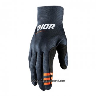 2021 Motocross Ciclismo Thor Guanti Dita Lunghe Nero