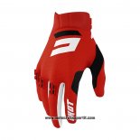 2021 Shot Motocross Ciclismo Guanti Dita Lunghe Rosso