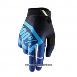 2020 Motocross Ciclismo 100 Guanti Dita Lunghe Blu