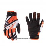 2020 Motocross Ciclismo Guanti Dita Lunghe Arancione