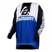 2020 Motocross Ciclismo Maglie Answer Manica Lunga Blu Bianco