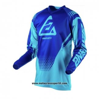 2020 Motocross Ciclismo Maglie Answer Manica Lunga Blu