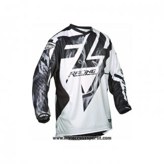 2020 Motocross Ciclismo Maglie FLY Manica Lunga Bianco