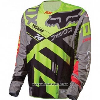 2020 Motocross Ciclismo Maglie FOX Manica Lunga Giallo