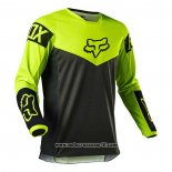 2020 Motocross Ciclismo Maglie FOX Manica Lunga Nero Giallo