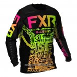 2020 Motocross Ciclismo Maglie FXR Manica Lunga Nero Giallo