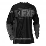 2020 Motocross Ciclismo Maglie FXR Manica Lunga Nero