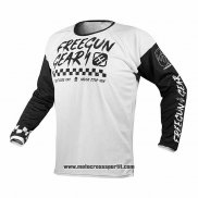 2020 Motocross Ciclismo Maglie Freegun Manica Lunga Bianco