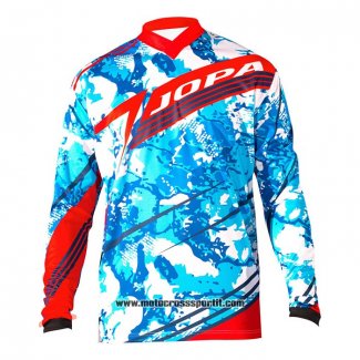 2020 Motocross Ciclismo Maglie Jopa Manica Lunga Blu Rosso