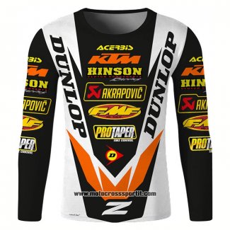 2020 Motocross Ciclismo Maglie KTM Manica Lunga Nero