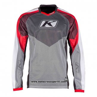 2020 Motocross Ciclismo Maglie Klim Manica Lunga Grigio