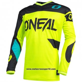 2020 Motocross Ciclismo Maglie Oneal Manica Lunga Giallo