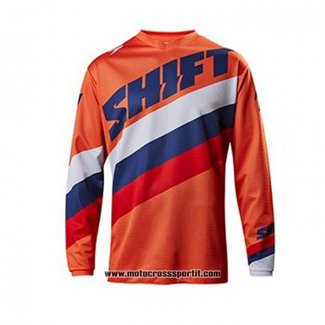 2020 Motocross Ciclismo Maglie Shift Manica Lunga Arancione