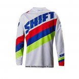 2020 Motocross Ciclismo Maglie Shift Manica Lunga Bianco