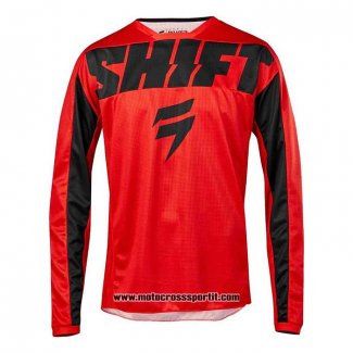 2020 Motocross Ciclismo Maglie Shift Manica Lunga Rosso