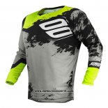 2020 Motocross Ciclismo Maglie Shot Manica Lunga Grigio Giallo