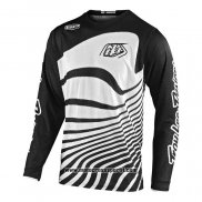 2020 Motocross Ciclismo Maglie TLD Manica Lunga Bianco Nero