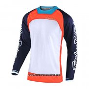 2020 Motocross Ciclismo Maglie TLD Manica Lunga Scuro Blu Rosso