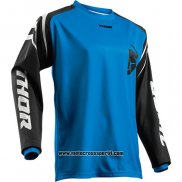 2020 Motocross Ciclismo Maglie Thor Manica Lunga Blu