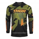 2020 Motocross Ciclismo Maglie Thor Manica Lunga Verde