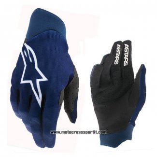 2021 Motocross Ciclismo Alpinestars Guanti Dita Lunghe Blu