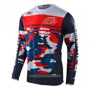 2021 Motocross Ciclismo Maglie TLD Manica Lunga Rosso