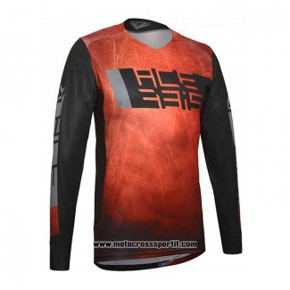 2020 Motocross Ciclismo Maglie Acerbis Manica Lunga Arancione Nero