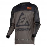 2020 Motocross Ciclismo Maglie Answer Manica Lunga Nero