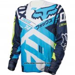 2020 Motocross Ciclismo Maglie FOX Manica Lunga Blu