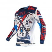 2020 Motocross Ciclismo Maglie FOX Manica Lunga Blu