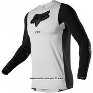 2020 Motocross Ciclismo Maglie FOX Manica Lunga Nero Bianco