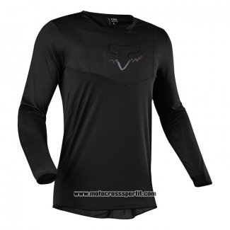 2020 Motocross Ciclismo Maglie FOX Manica Lunga Nero