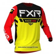 2020 Motocross Ciclismo Maglie FXR Manica Lunga Giallo Nero