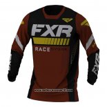 2020 Motocross Ciclismo Maglie FXR Manica Lunga Marrone