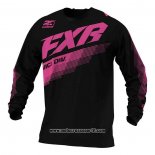 2020 Motocross Ciclismo Maglie FXR Manica Lunga Nero Rosa